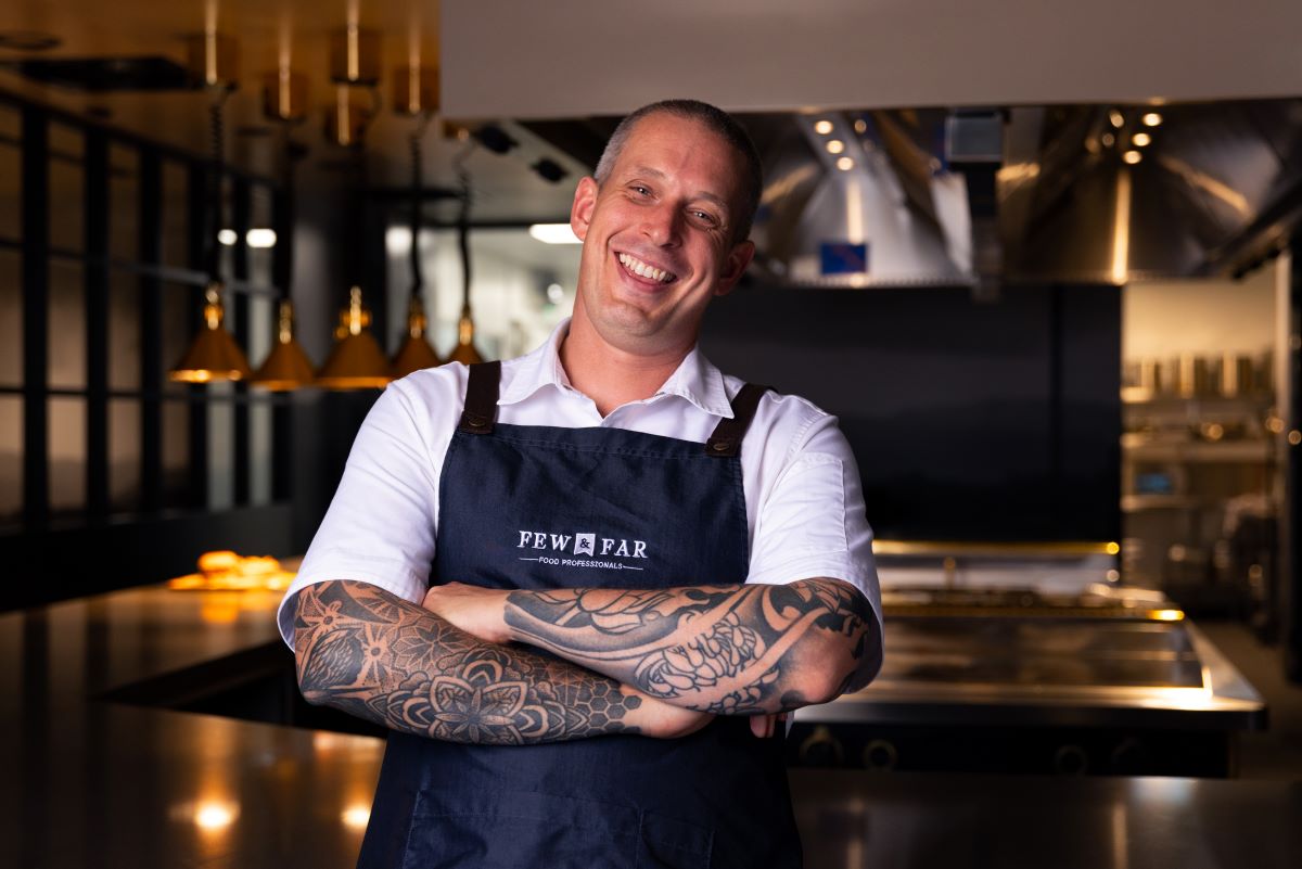 Smiling Chef Andy Hearnden Andy Cooks , Executive Chef for Few and Far Food Professionals